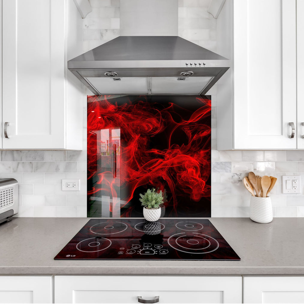 Abstract Tempered Glass Backsplash-BacksplashArtworks
