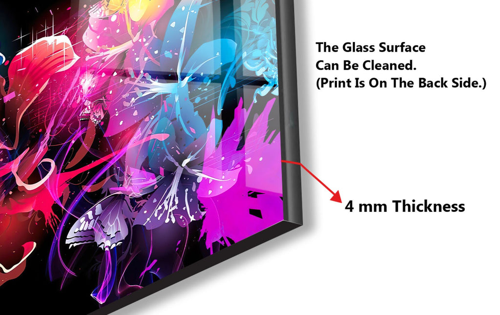 Abstract Tempered Glass Backsplash-BacksplashArtworks