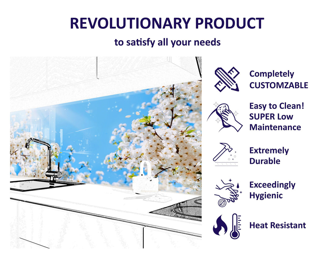 Abstract Tempered Glass Backsplash-BacksplashArtworks