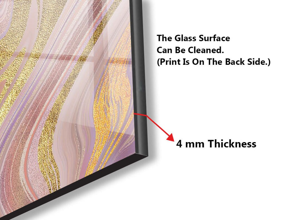 Abstract Tempered Glass Backsplash-BacksplashArtworks