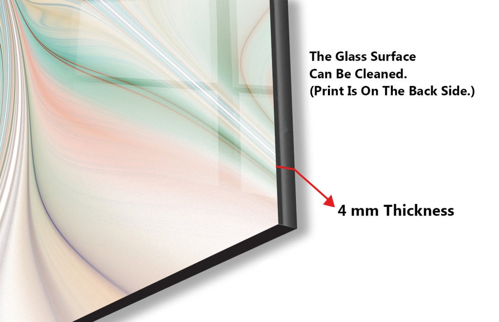 Abstract Tempered Glass Backsplash-BacksplashArtworks