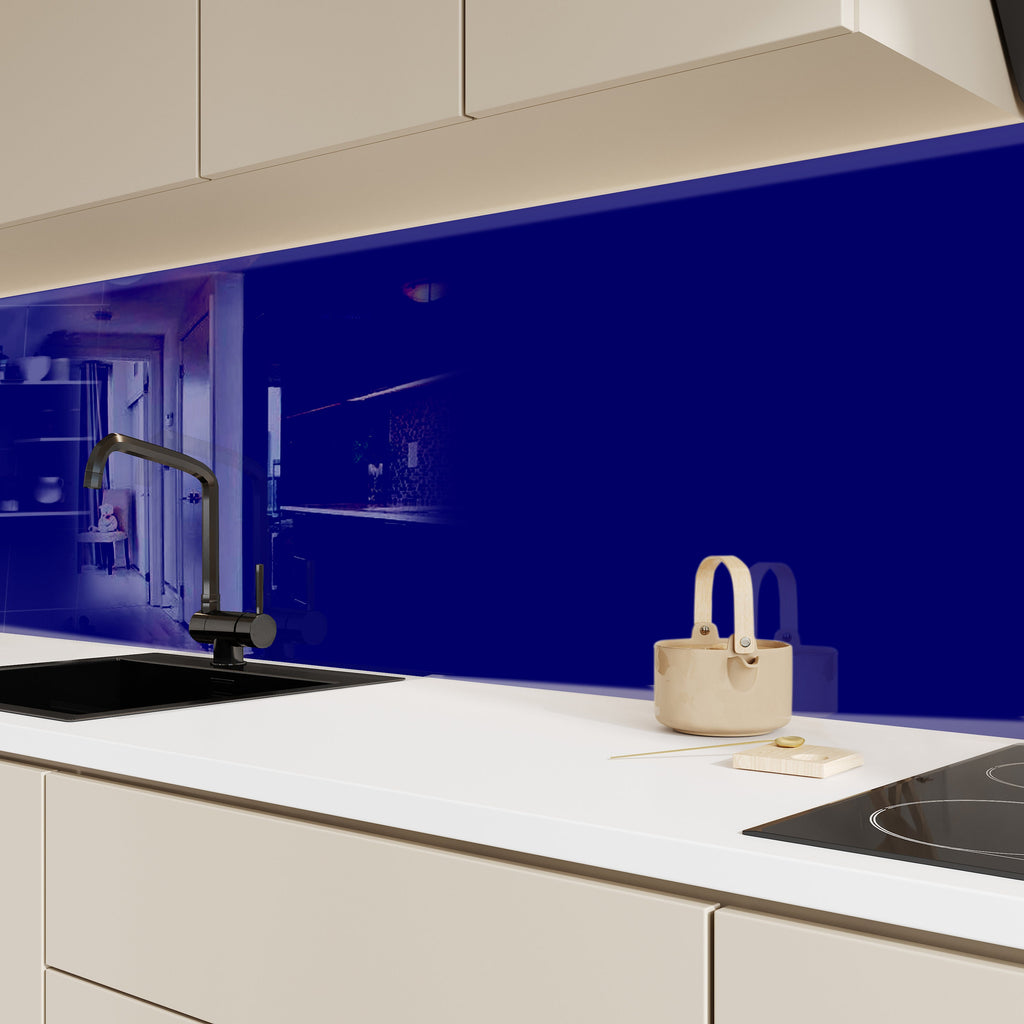 Storm Blue - Glass Kitchen Backsplash-BacksplashArtworks