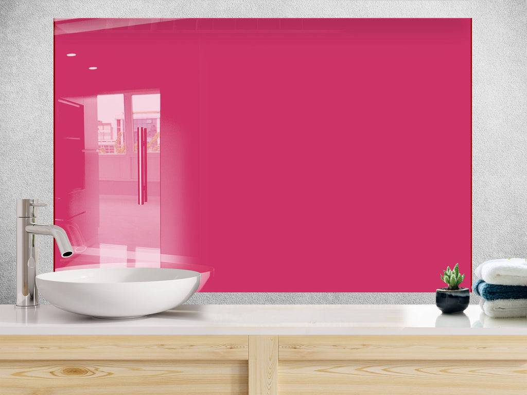 Regal Red - Tempered Glass Kitchen Backsplash-BacksplashArtworks