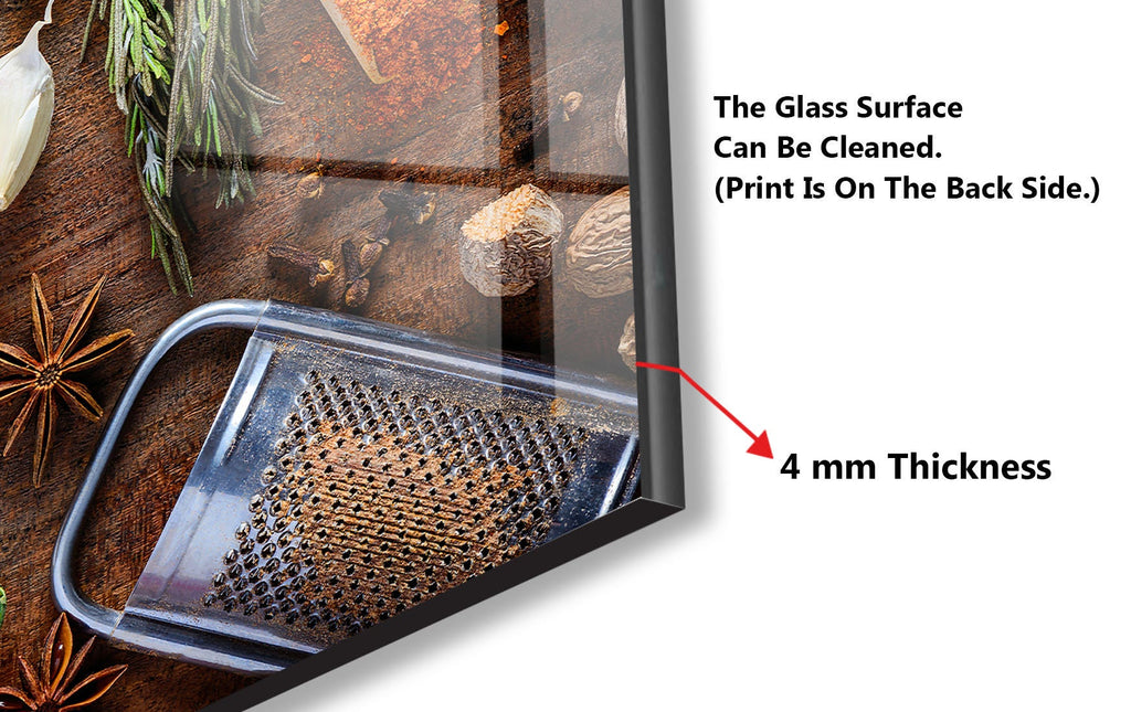 Herb & Spice - Glass Kitchen Backsplash-BacksplashArtworks