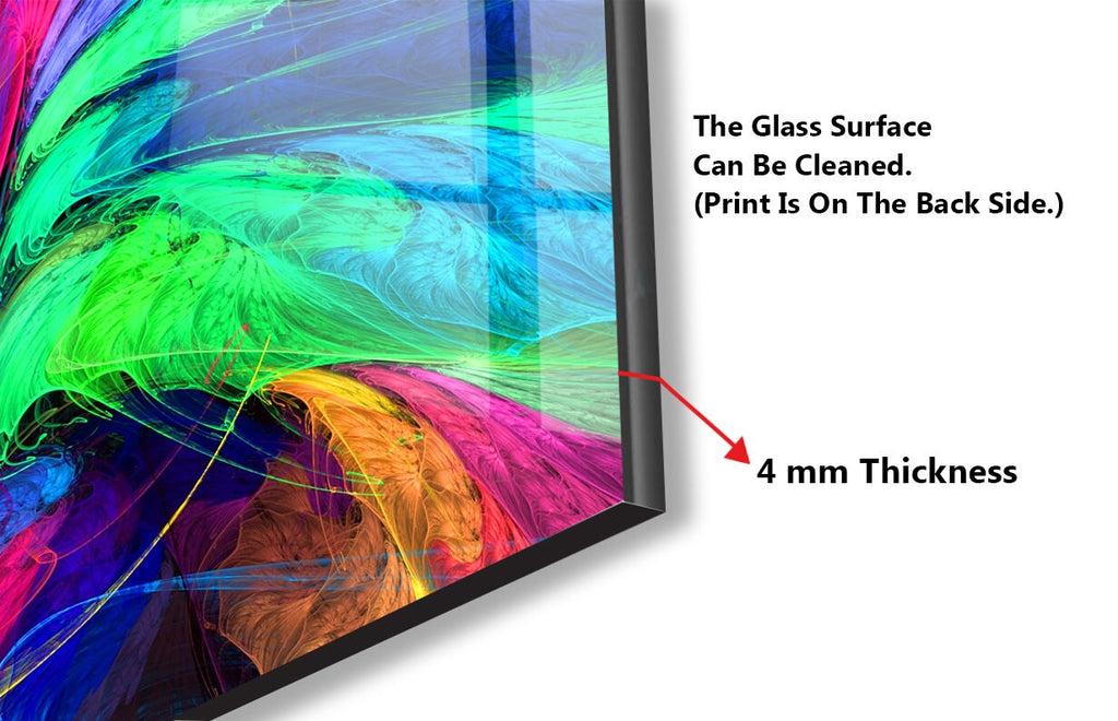 Vivid Spectrum Multicolor - Glass Kitchen Backsplash-BacksplashArtworks