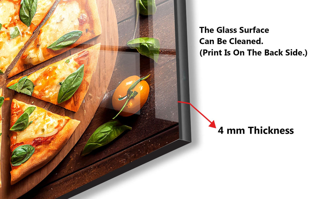 Rustic Italian Pizza - Glass Kitchen Backsplash-BacksplashArtworks