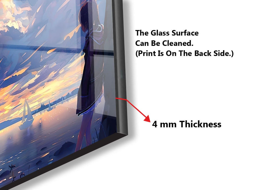 Dreamy Sunset Art – Glass Kitchen Backsplash-BacksplashArtworks