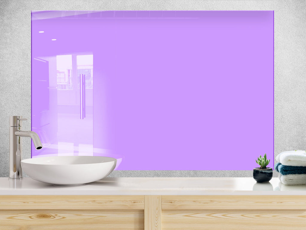 Easter Purple - Tempered Glass Backsplash-BacksplashArtworks