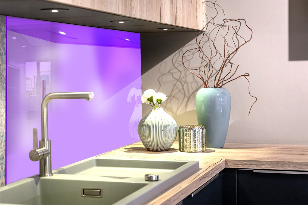 Easter Purple - Tempered Glass Backsplash-BacksplashArtworks