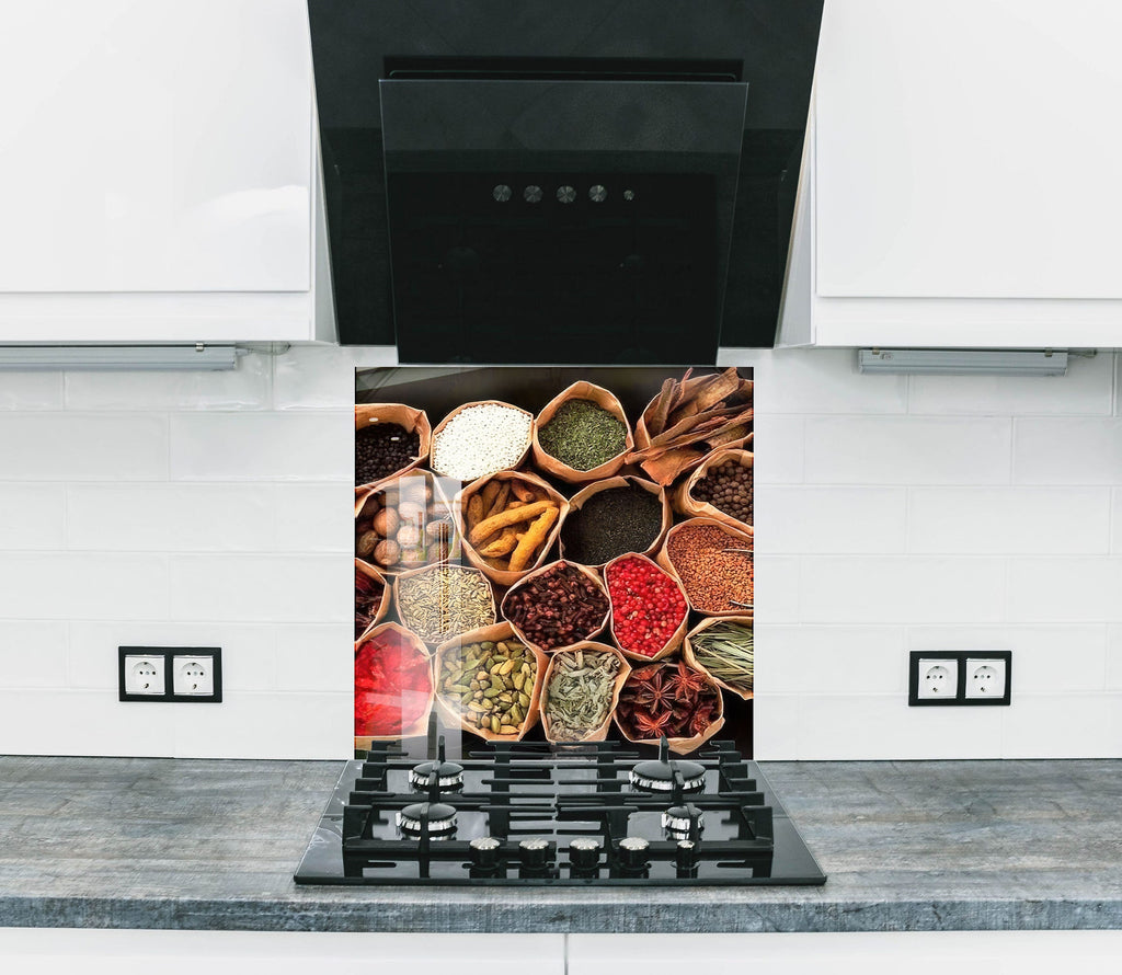 Spice Market - Glass Kitchen Backsplash-BacksplashArtworks