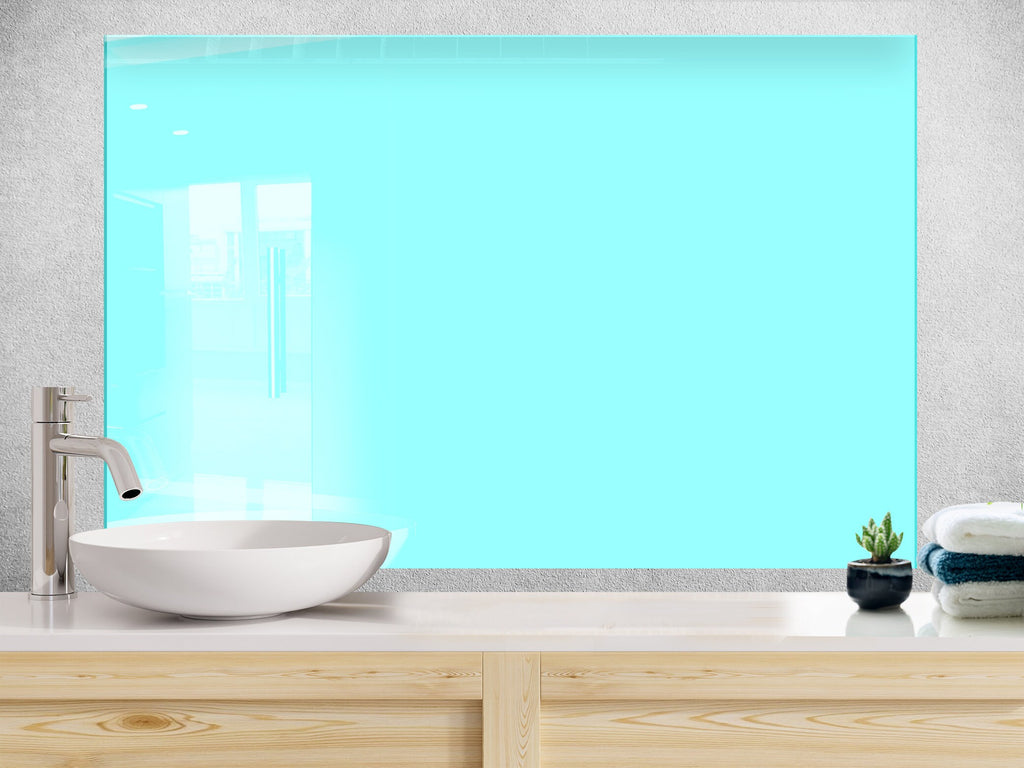 Ice Blue - Tempered Glass Backsplash-BacksplashArtworks