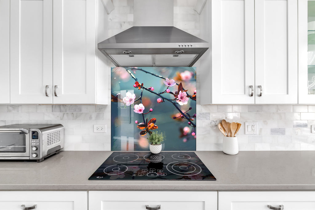 Sakura Tempered Glass Backsplash-BacksplashArtworks