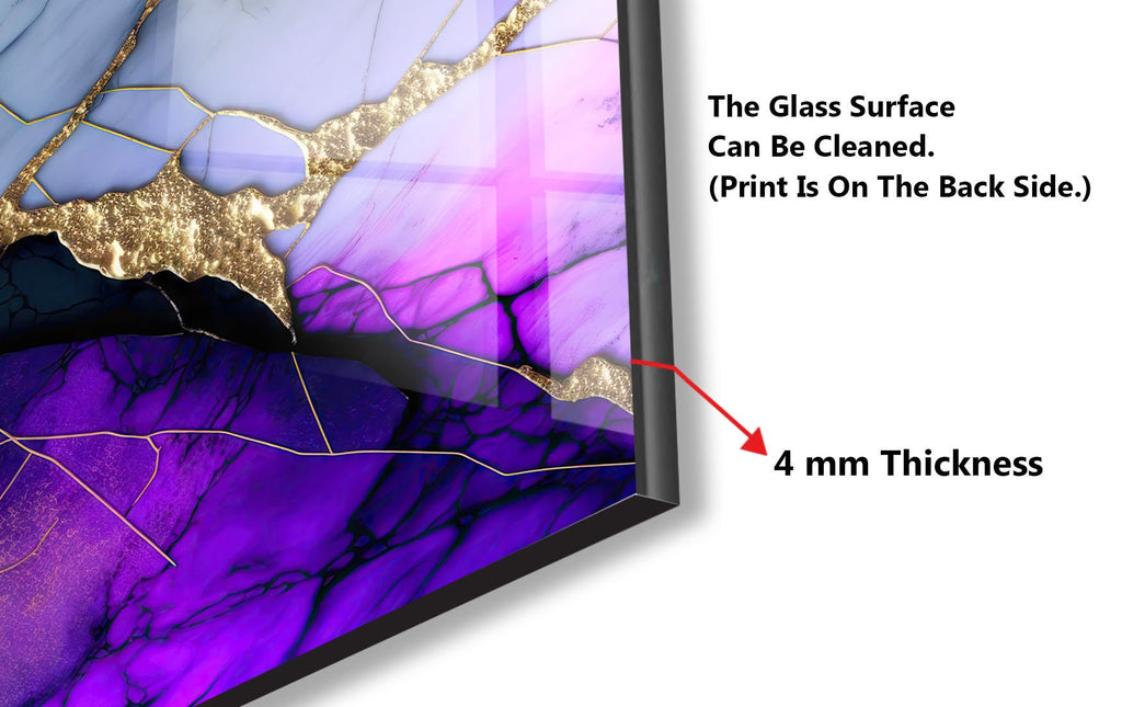 Abstract Tempered Glass Backsplash-BacksplashArtworks