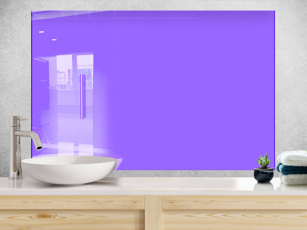 Twilight Violet - Tempered Glass Backsplash-BacksplashArtworks