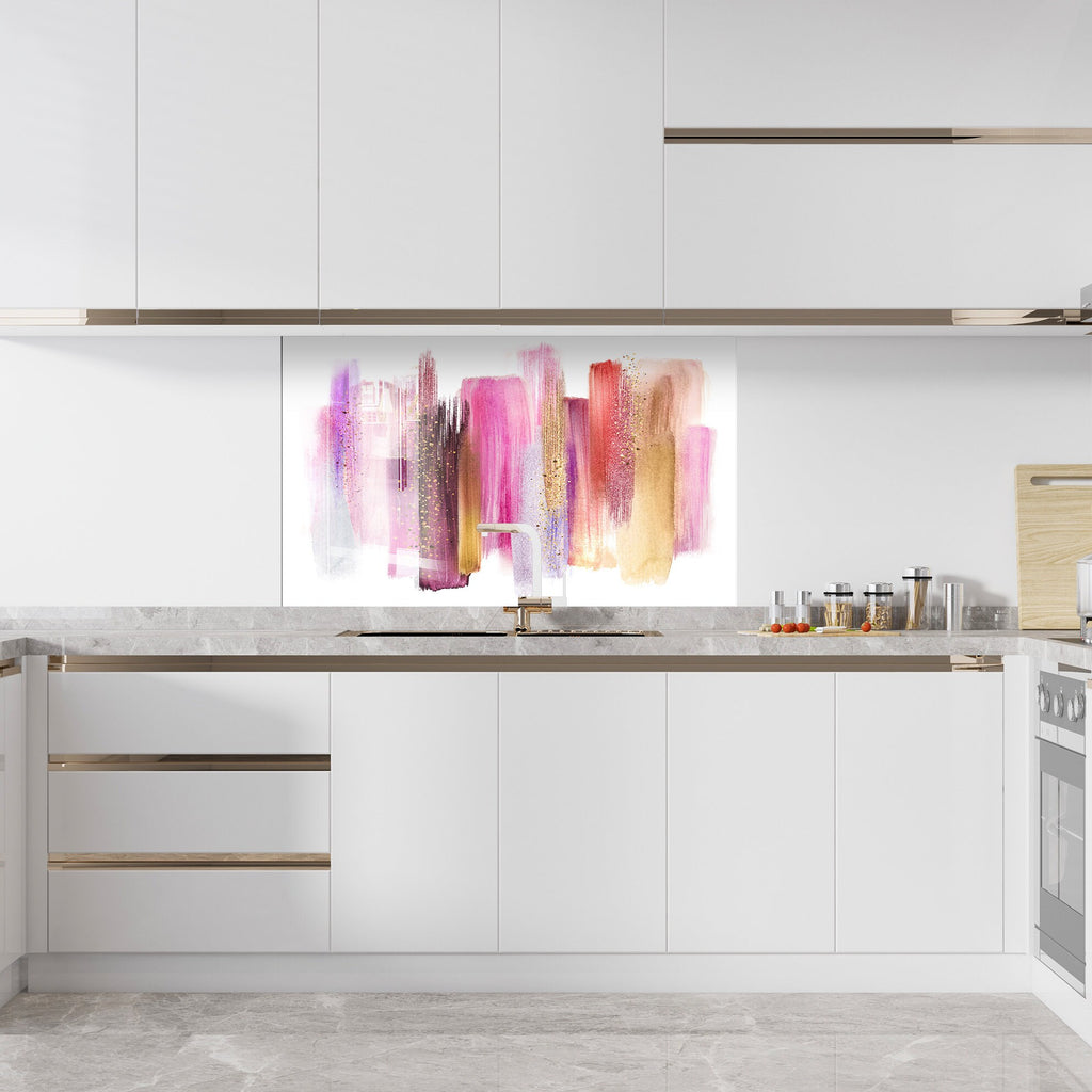 Abstract Tempered Glass Backsplash-BacksplashArtworks