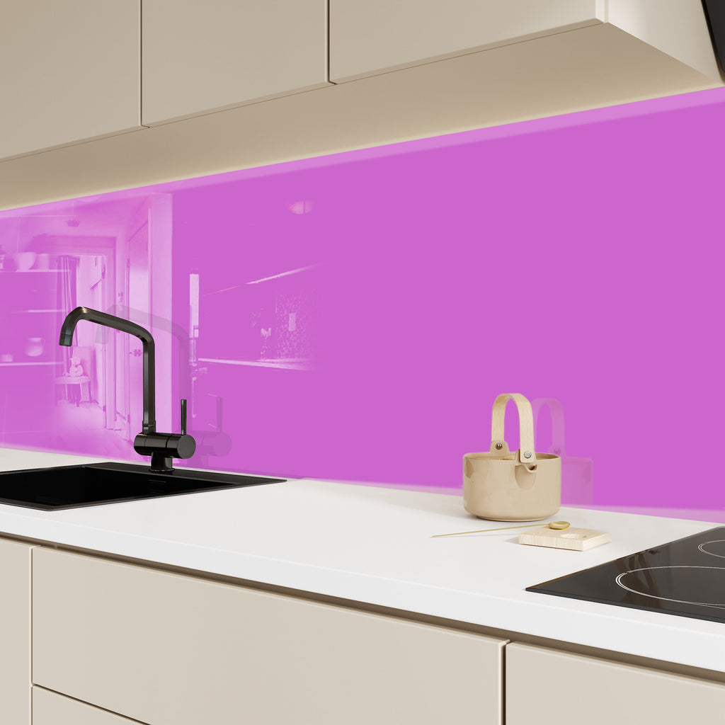 Violet - Tempered Glass Kitchen Backsplash-BacksplashArtworks