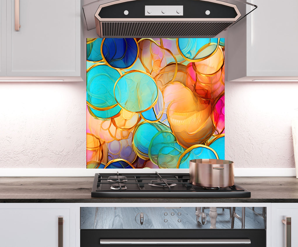 a stove top oven sitting inside of a kitchen