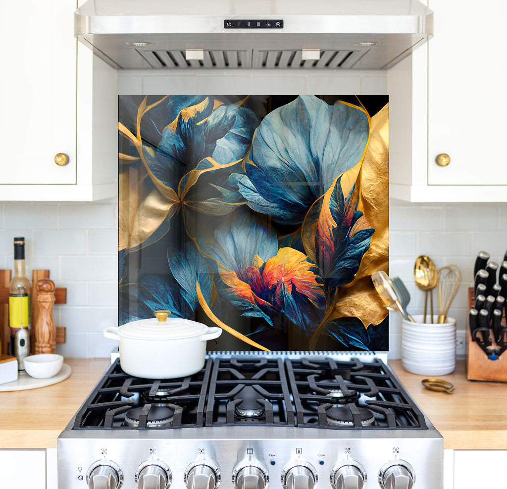 a stove top oven sitting inside of a kitchen