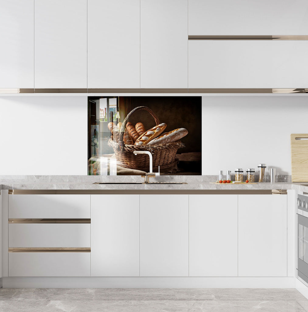 French Bakery - Glass Kitchen Backsplash-BacksplashArtworks