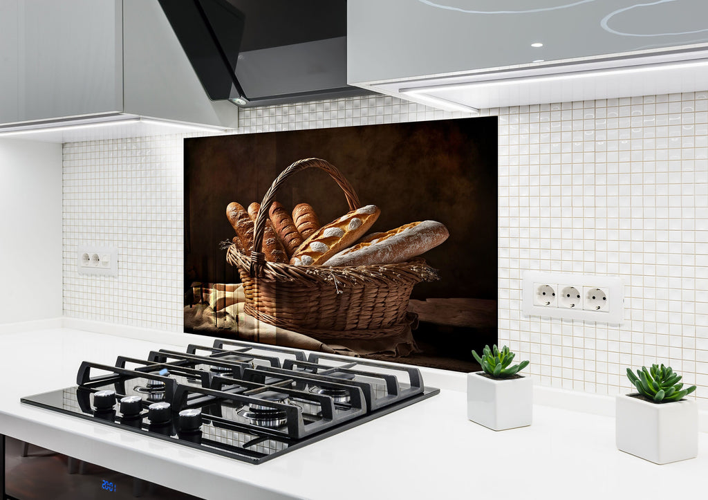 French Bakery - Glass Kitchen Backsplash-BacksplashArtworks