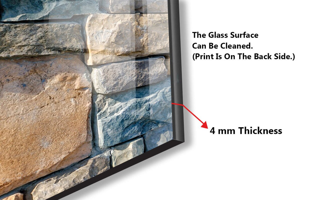Zen Spa Stones Tempered Glass Backsplash-BacksplashArtworks