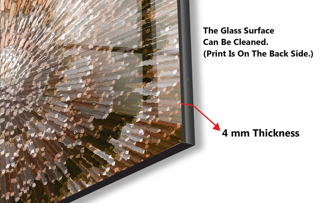 Modern Metallic - Glass Kitchen Backsplash-BacksplashArtworks