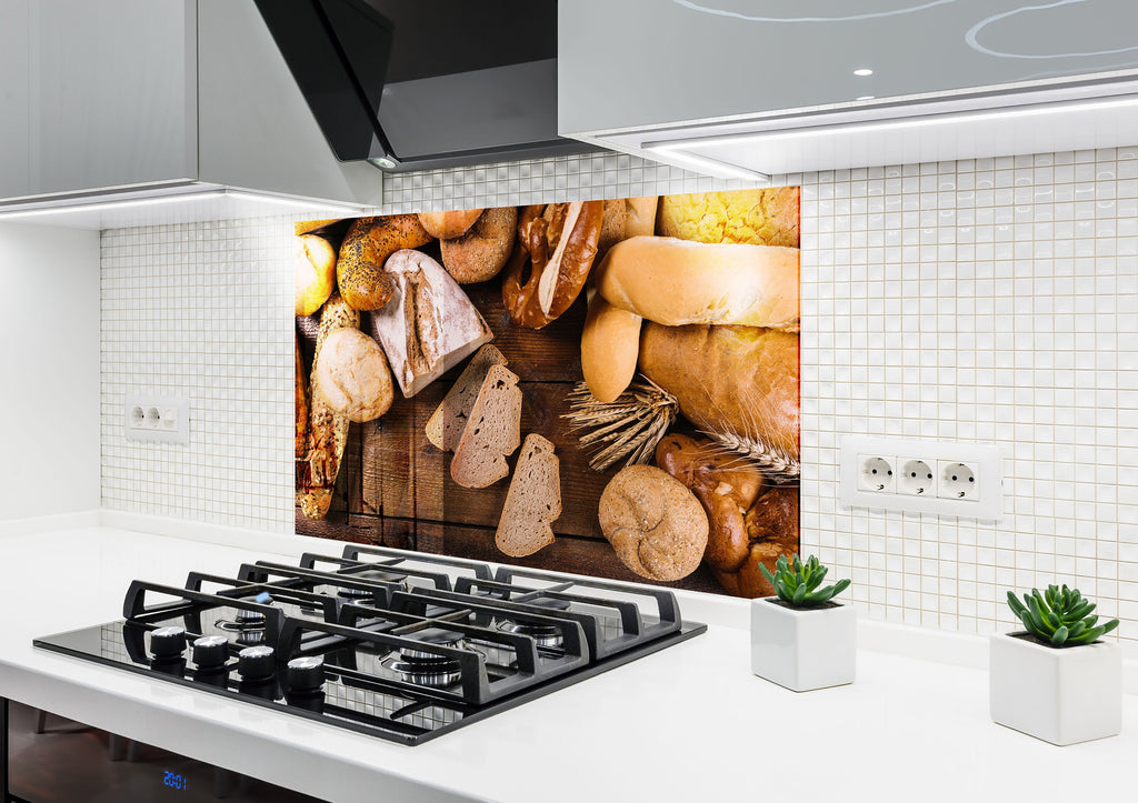 Artisan Bread - Glass Kitchen Backsplash-BacksplashArtworks