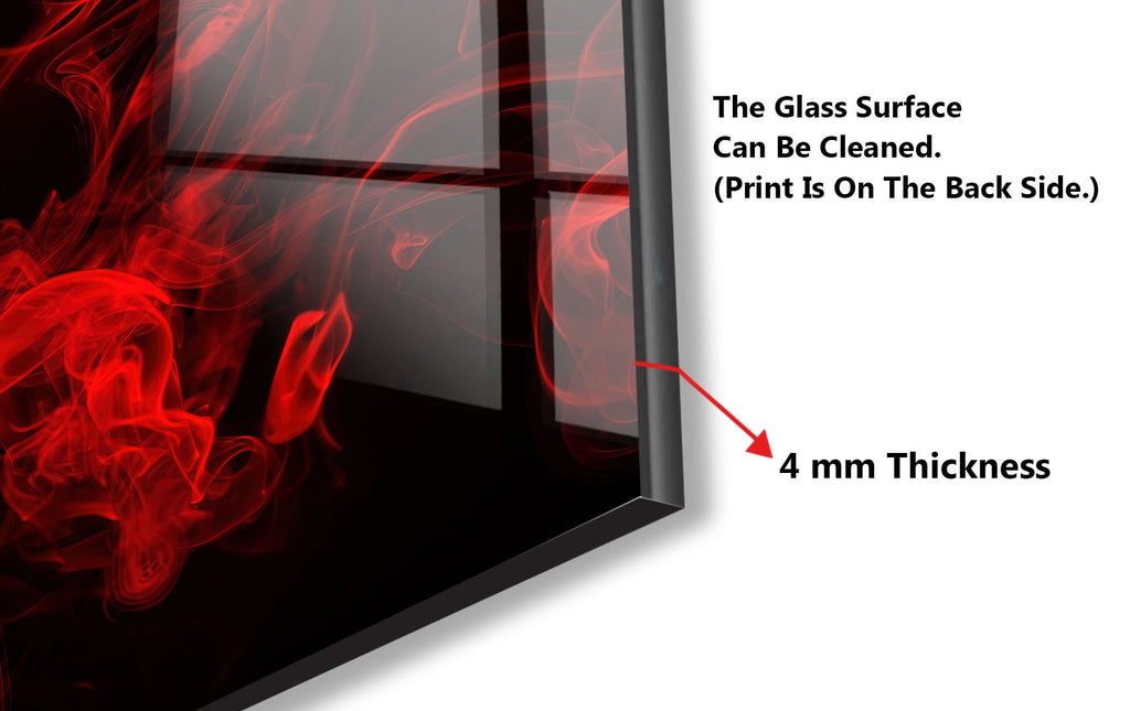 Abstract Tempered Glass Backsplash-BacksplashArtworks
