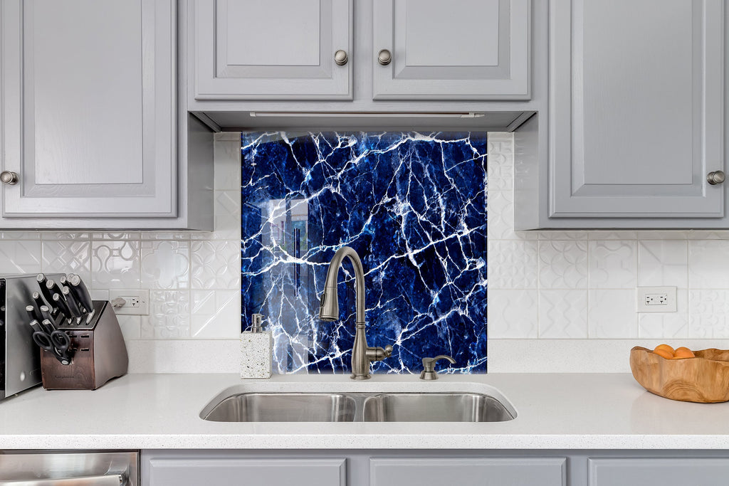Abstract Tempered Glass Backsplash-BacksplashArtworks