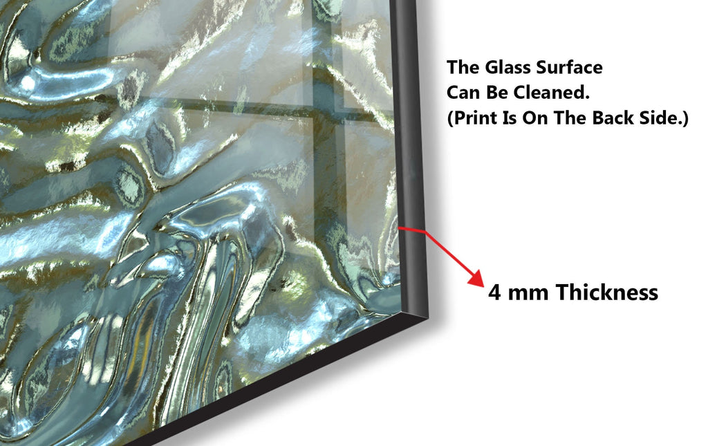 Abstract Tempered Glass Backsplash-BacksplashArtworks