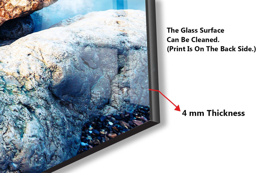 Mystical Coastal Sunset – Glass Kitchen Backsplash-BacksplashArtworks