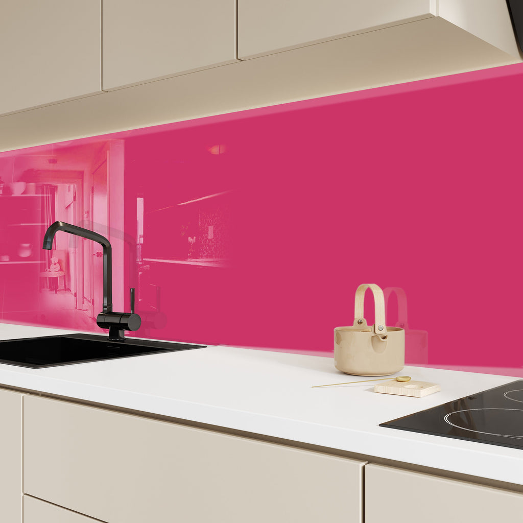 Regal Red - Tempered Glass Kitchen Backsplash-BacksplashArtworks