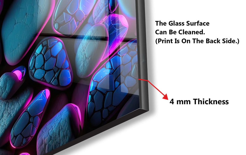 Zen Spa Stones Tempered Glass Backsplash-BacksplashArtworks