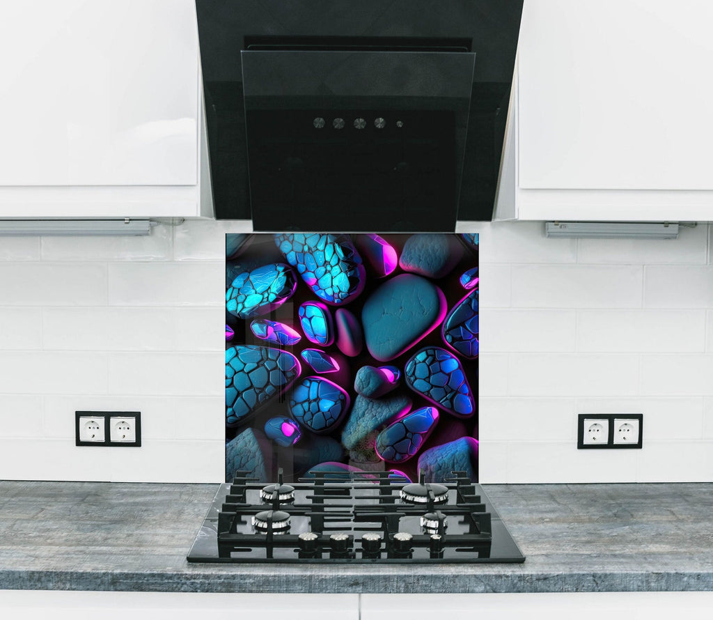 Zen Spa Stones Tempered Glass Backsplash-BacksplashArtworks
