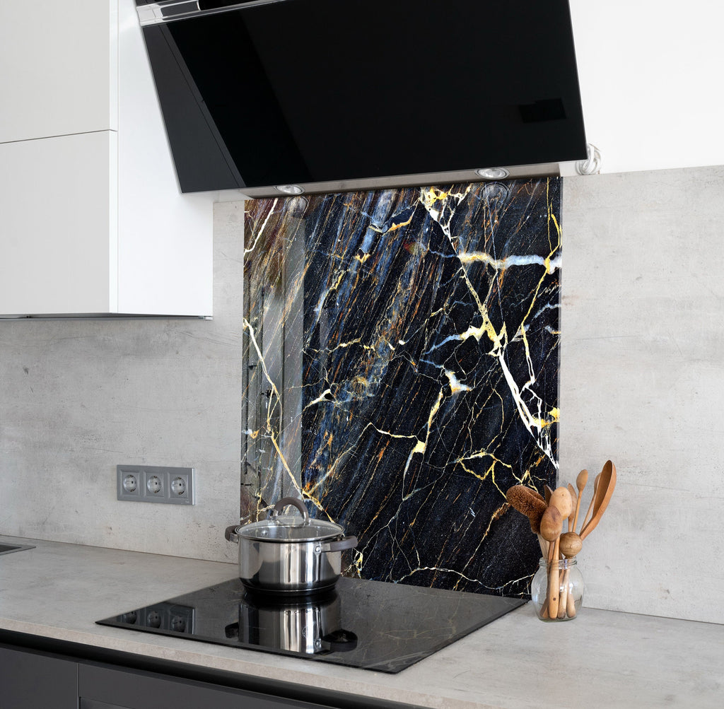 Abstract Tempered Glass Backsplash-BacksplashArtworks