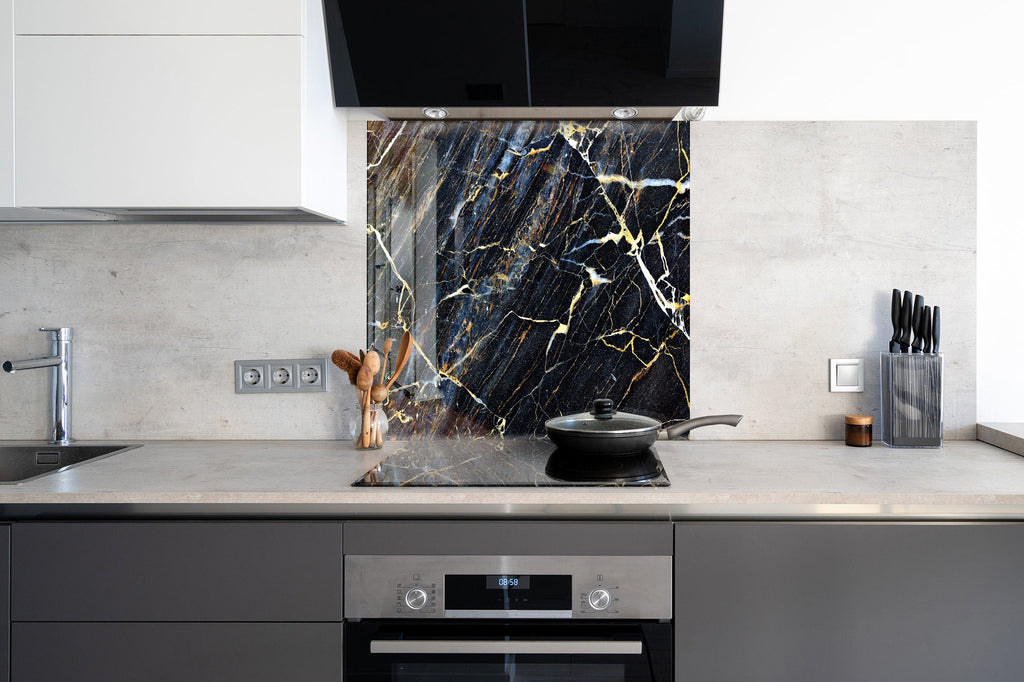 Abstract Tempered Glass Backsplash-BacksplashArtworks