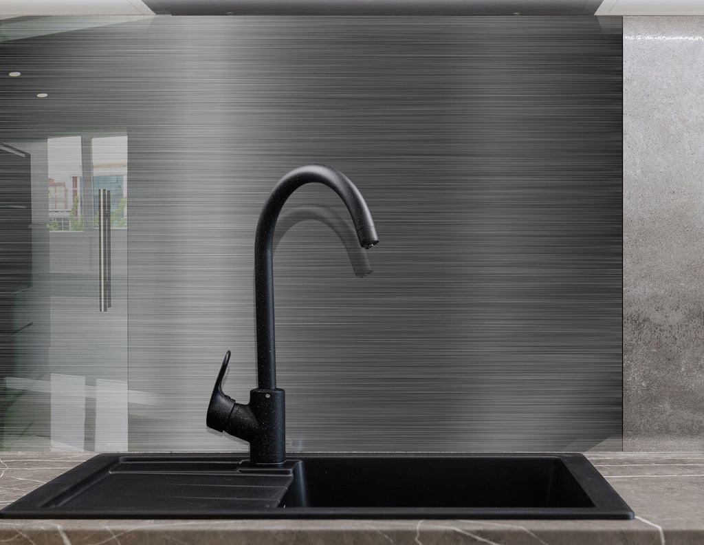 Steel - Tempered Glass Backsplash-BacksplashArtworks