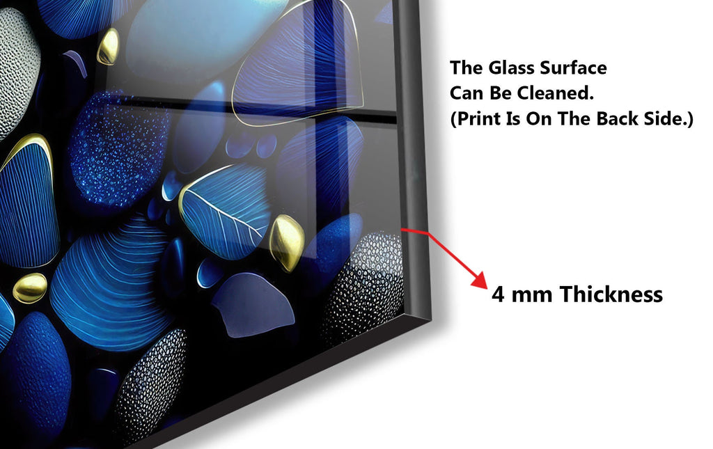 Zen Spa Stones Tempered Glass Backsplash-BacksplashArtworks