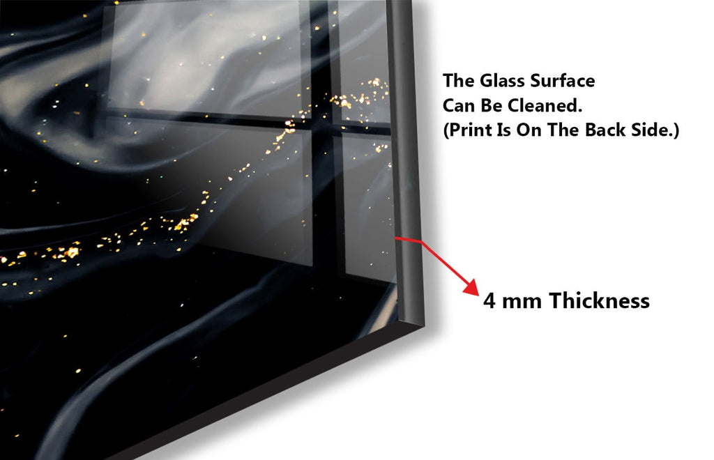 Abstract Tempered Glass Backsplash-BacksplashArtworks