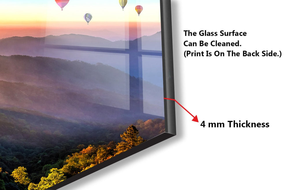 Hot Air Balloon Adventure - Glass Kitchen Backsplash-BacksplashArtworks