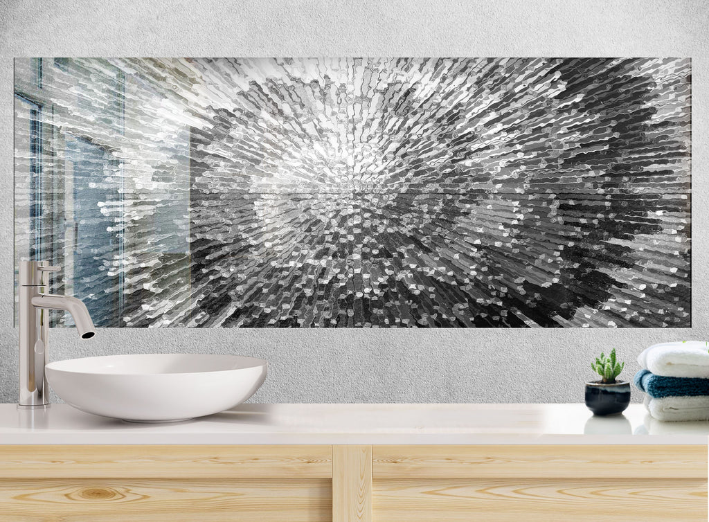 Abstract Tempered Glass Backsplash-BacksplashArtworks