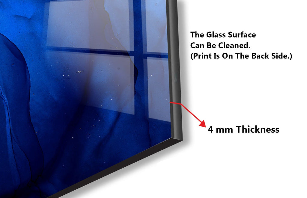 Abstract Tempered Glass Backsplash-BacksplashArtworks