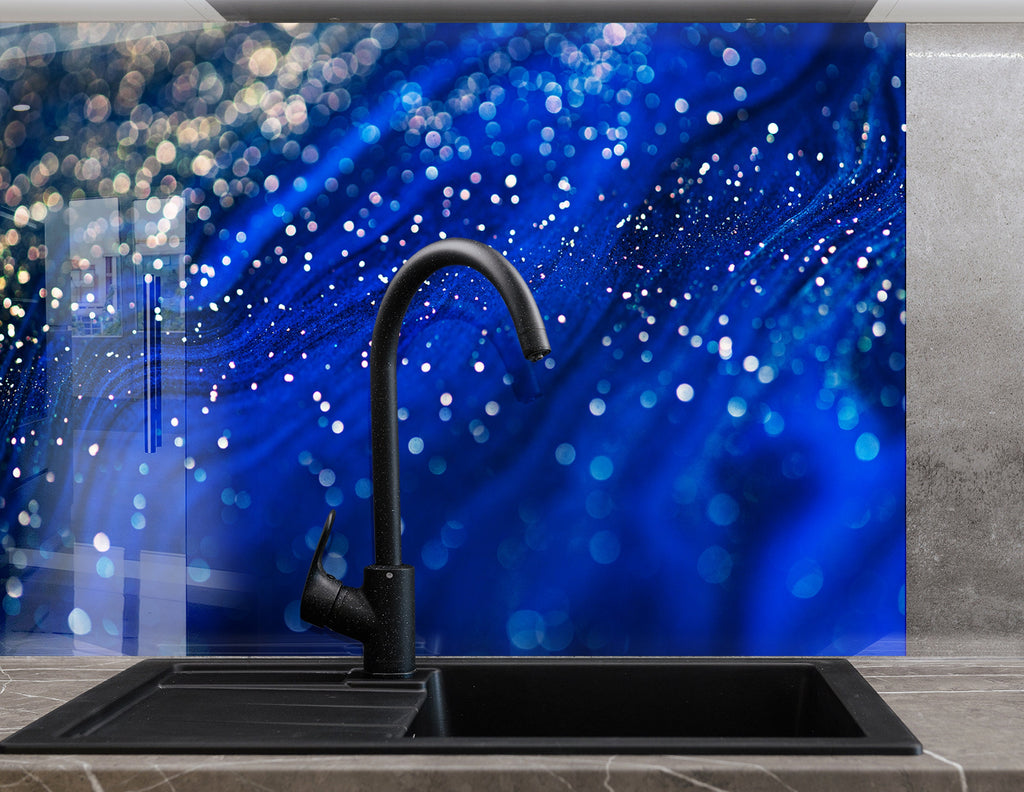 Abstract Tempered Glass Backsplash-BacksplashArtworks