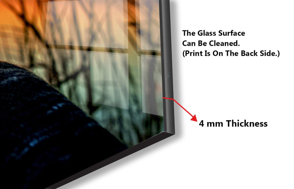 Crystal Ball Sunset – Glass Kitchen Backsplash-BacksplashArtworks