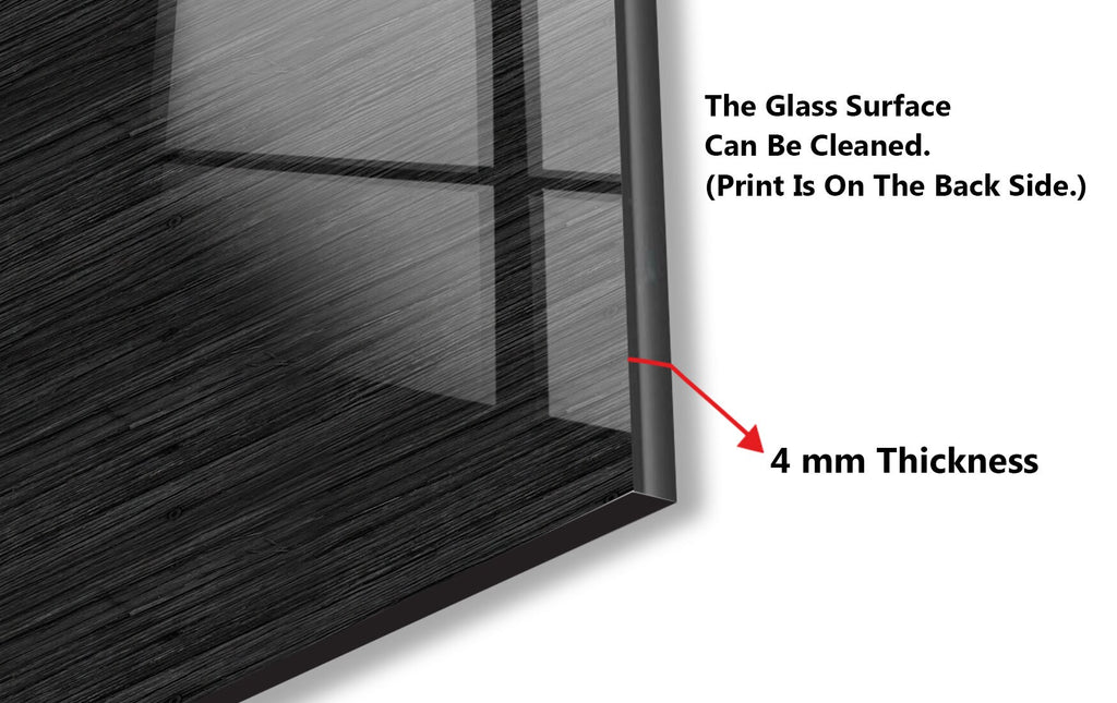 Black Wood Grain - Glass Kitchen Backsplash-BacksplashArtworks