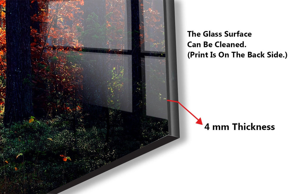Forest Tempered Glass Backsplash-BacksplashArtworks