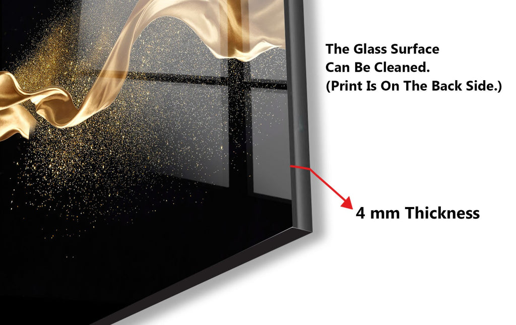 Abstract Tempered Glass Backsplash-BacksplashArtworks