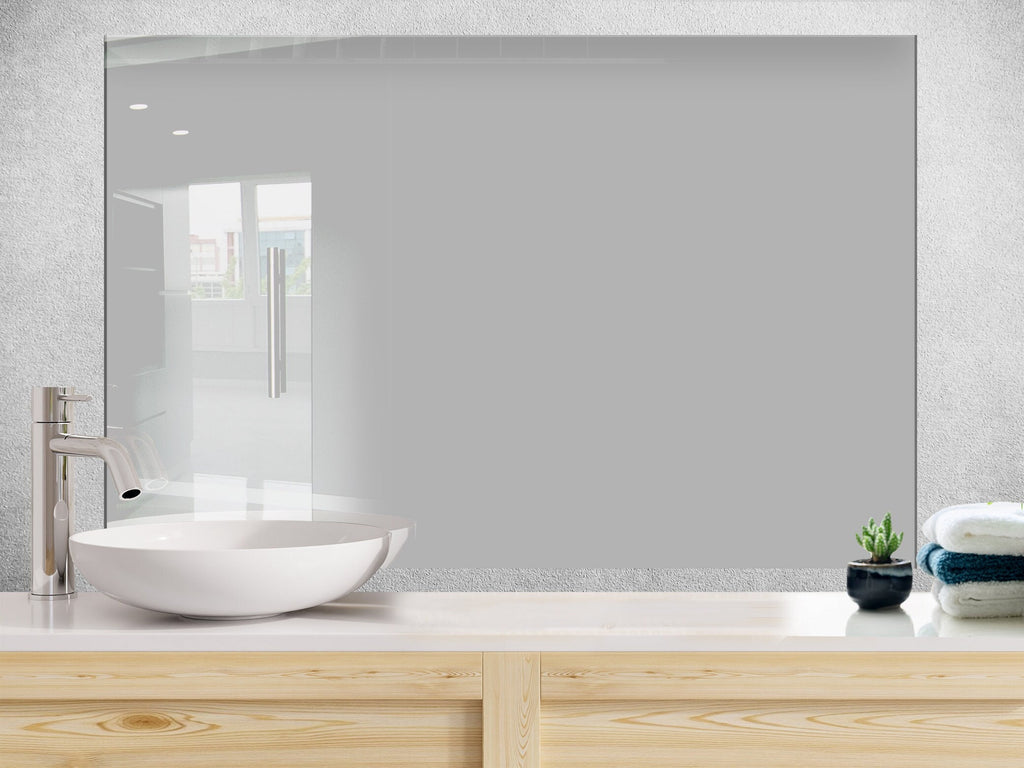 Grey - Glass Kitchen Backsplash-BacksplashArtworks