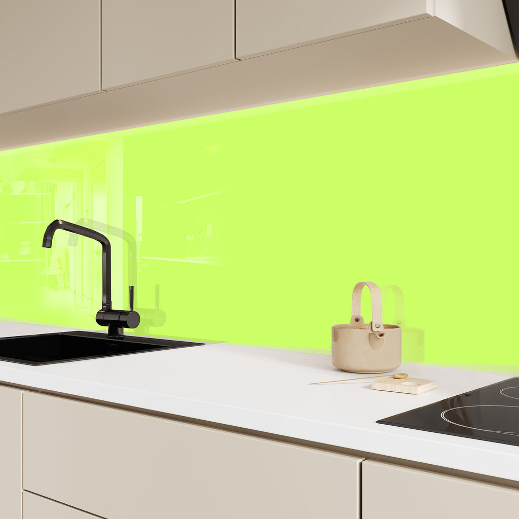 Moon Green - Tempered Glass Backsplash-BacksplashArtworks