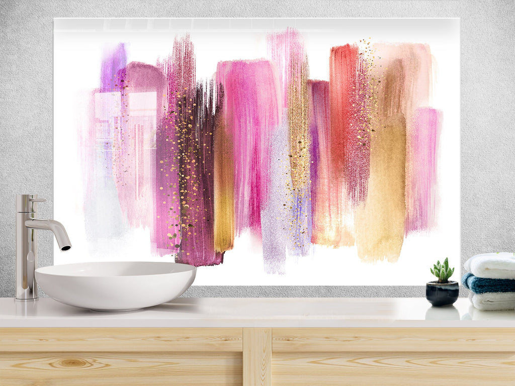 Abstract Tempered Glass Backsplash-BacksplashArtworks